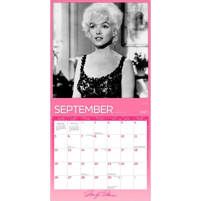 2027 BrownTrout Marilyn Monroe 12" x 12" Monthly Wall Calendar (9798330715169)