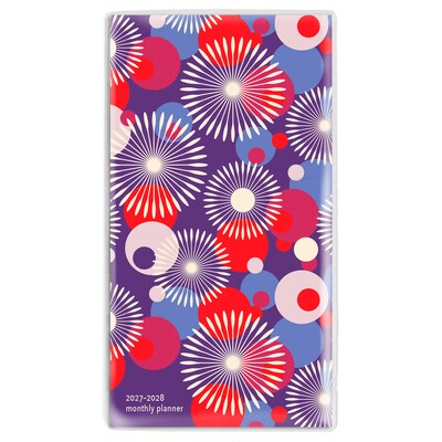 2027-2028 BrownTrout Vintage Blooms 3.5 x 6.5 Monthly Planner (9798330710195)