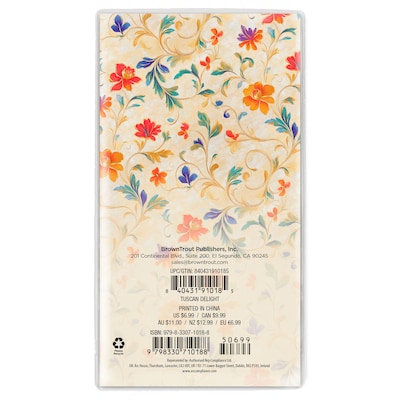 2027-2028 BrownTrout Tuscan Delight 3.5 x 6.5 Monthly Planner (9798330710188)