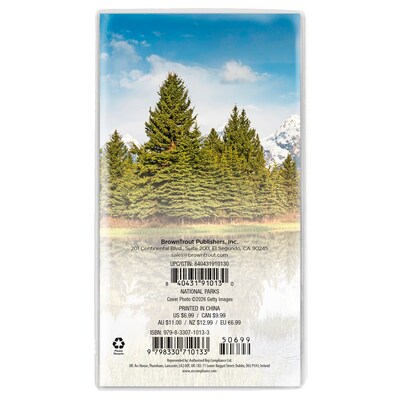 2027-2028 BrownTrout National Parks 3.5 x 6.5 Monthly Planner (9798330710133)