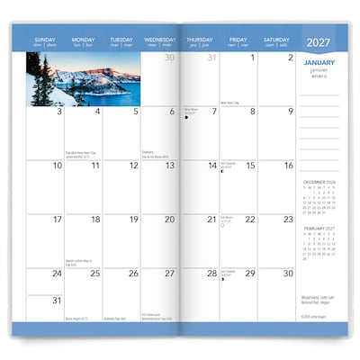 2027-2028 BrownTrout National Parks 3.5" x 6.5" Monthly Planner (9798330710133)