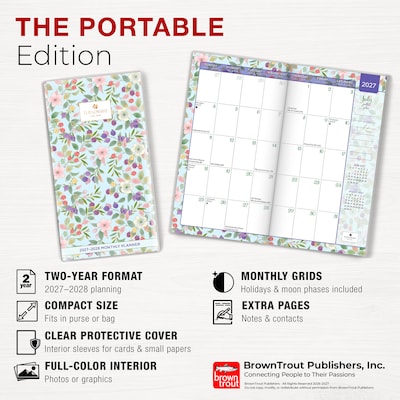 2027-2028 BrownTrout House of Turnowsky 3.5" x 6.5" Monthly Planner (9798330713462)