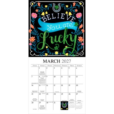 2027 BrownTrout Grow Your Own Way 7" x 7" Monthly Wall Calendar (9781773728902)