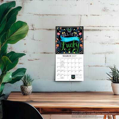 2027 BrownTrout Grow Your Own Way 7" x 7" Monthly Wall Calendar (9781773728902)