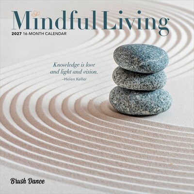 2027 BrownTrout Mindful Living 7 x 7 Monthly Wall Calendar (9798330713943)