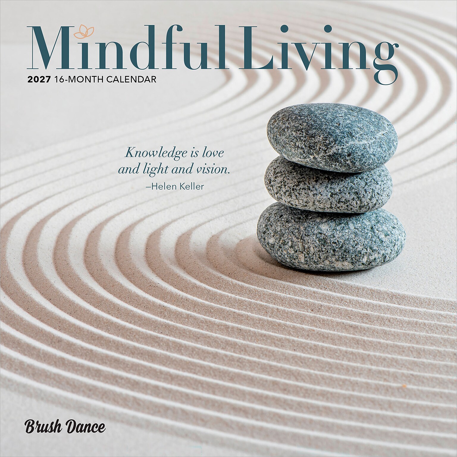 2027 BrownTrout Mindful Living 7 x 7 Monthly Wall Calendar (9798330713943)