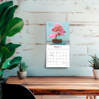 2027 BrownTrout Mindful Living 7" x 7" Monthly Wall Calendar (9798330713943)