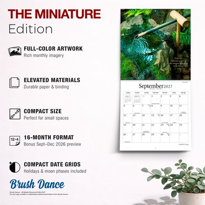 2027 BrownTrout Mindful Living 7" x 7" Monthly Wall Calendar (9798330713943)
