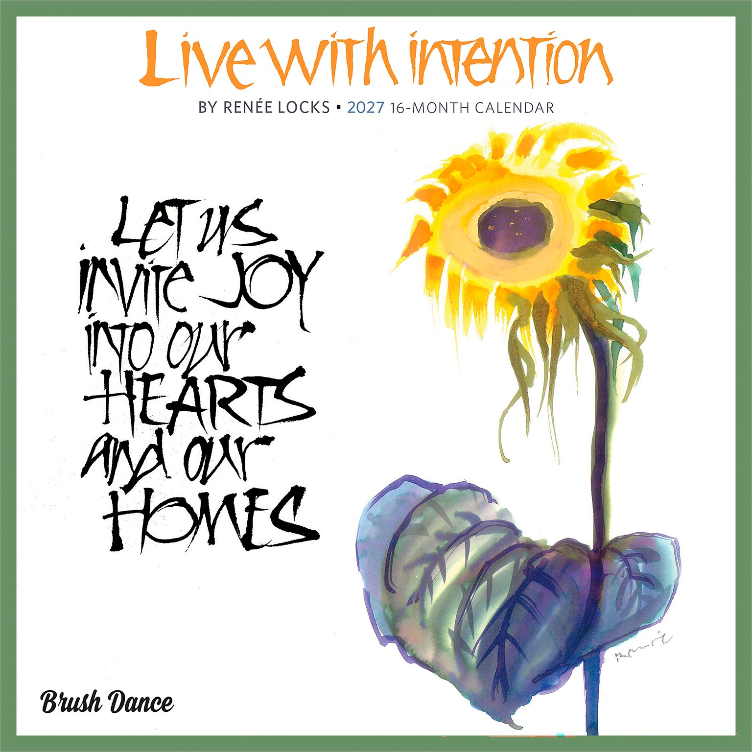 2027 BrownTrout Live with Intention 7 x 7 Monthly Wall Calendar (9798330713301)