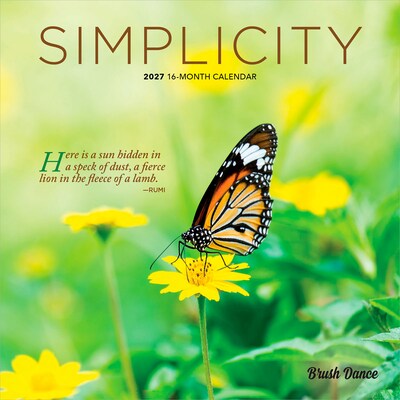 2027 BrownTrout Simplicity 7 x 7 Monthly Wall Calendar (9798330713905)