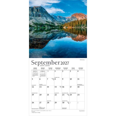 2027 BrownTrout Inspiration 7" x 7" Monthly Wall Calendar (9798330714957)