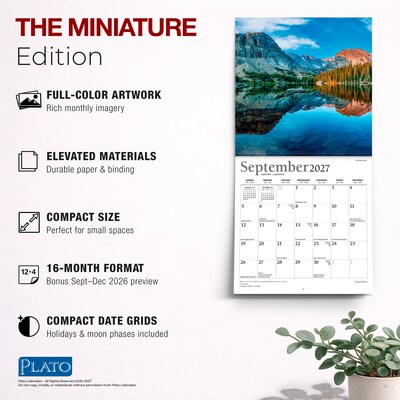 2027 BrownTrout Inspiration 7" x 7" Monthly Wall Calendar (9798330714957)