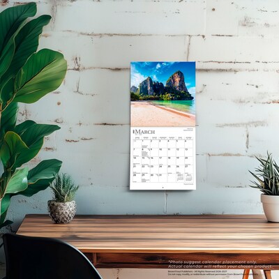 2027 BrownTrout Tropical Islands 7" x 7" Monthly Wall Calendar (9798330709694)