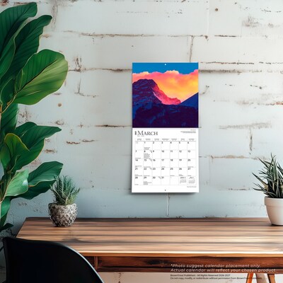 2027 BrownTrout Sunrise Sunset 7" x 7" Monthly Wall Calendar (9798330709663)