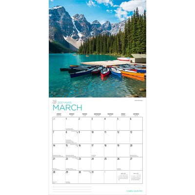 2027 BrownTrout Cabin Country 12" x 12" Monthly Wall Calendar (9781525617225)