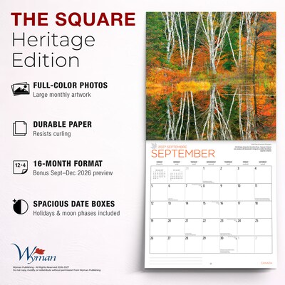 2027 BrownTrout Canada 12" x 12" Monthly Wall Calendar (9781525617263)