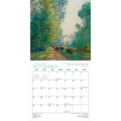 2027 BrownTrout Canadian Impressionists AGO 12" x 12" Monthly Wall Calendar (9781525617454)