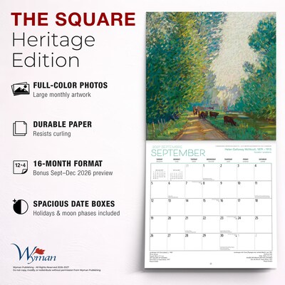 2027 BrownTrout Canadian Impressionists AGO 12" x 12" Monthly Wall Calendar (9781525617454)