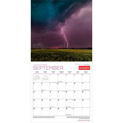 2027 BrownTrout Canadian Geographic Wicked Weather 12" x 12" Monthly Wall Calendar (9781525617843)