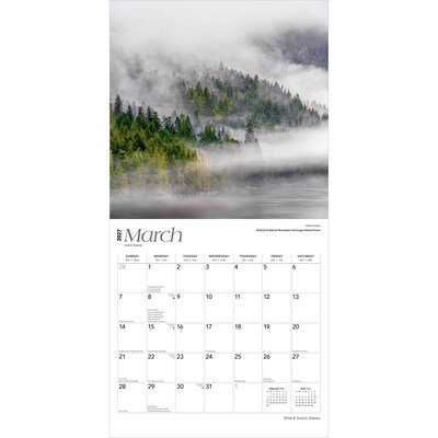 2027 BrownTrout Alaska Wild & Scenic 12" x 12" Monthly Wall Calendar (9798330714056)
