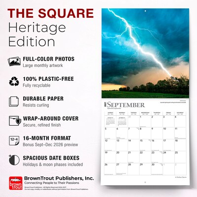 2027 BrownTrout A Perfect Storm 12" x 12" Monthly Wall Calendar (9798330711529)