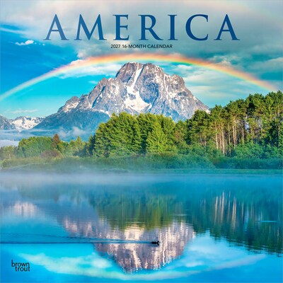 2027 BrownTrout America 12 x 12 Monthly Wall Calendar (9798330710300)