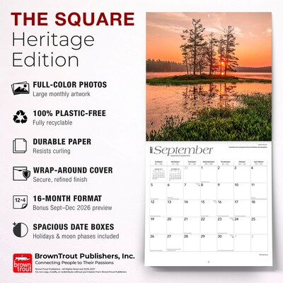 2027 BrownTrout America 12" x 12" Monthly Wall Calendar (9798330710300)