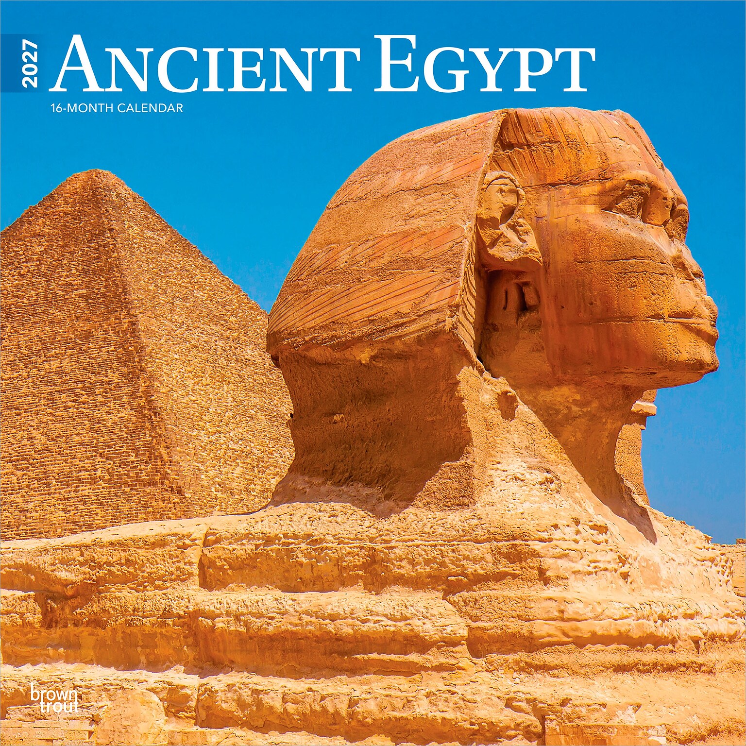 2027 BrownTrout Ancient Egypt 12 x 12 Monthly Wall Calendar (9798330711611)