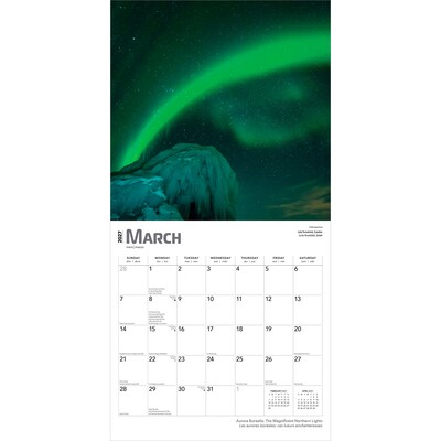2027 BrownTrout Aurora Borealis 12" x 12" Monthly Wall Calendar (9798330711543)