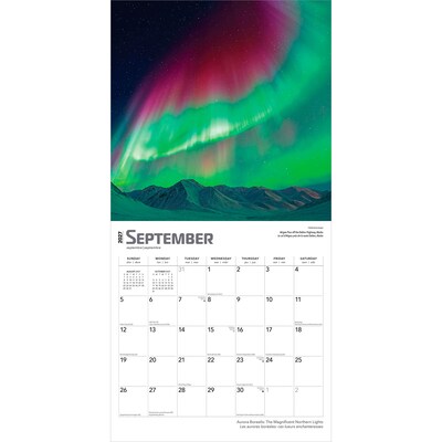 2027 BrownTrout Aurora Borealis 12" x 12" Monthly Wall Calendar (9798330711543)