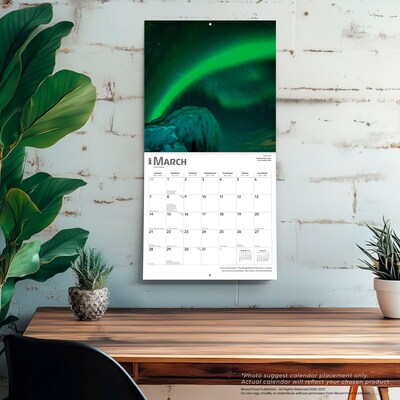2027 BrownTrout Aurora Borealis 12" x 12" Monthly Wall Calendar (9798330711543)