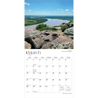 2027 BrownTrout Arkansas Wild & Scenic 12" x 12" Monthly Wall Calendar (9798330714070)