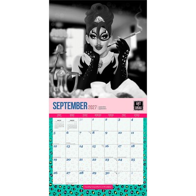 2027 BrownTrout Art of Drag 12" x 12" Monthly Wall Calendar (9798330715305)