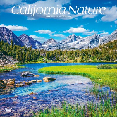 2027 BrownTrout California Nature 12 x 12 Monthly Wall Calendar (9798330710447)