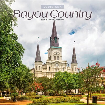 2027 BrownTrout Louisiana Places 12 x 12 Monthly Wall Calendar (9798330710393)