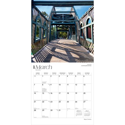 2027 BrownTrout Louisiana Places 12" x 12" Monthly Wall Calendar (9798330710393)