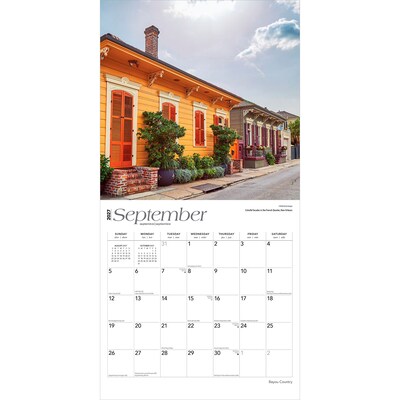 2027 BrownTrout Louisiana Places 12" x 12" Monthly Wall Calendar (9798330710393)