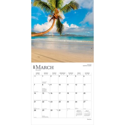 2027 BrownTrout Beaches 12" x 12" Monthly Wall Calendar (9798330711628)