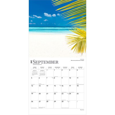 2027 BrownTrout Beaches 12" x 12" Monthly Wall Calendar (9798330711628)