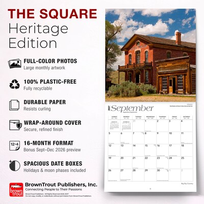 2027 BrownTrout Montana Places 12" x 12" Monthly Wall Calendar (9798330710409)