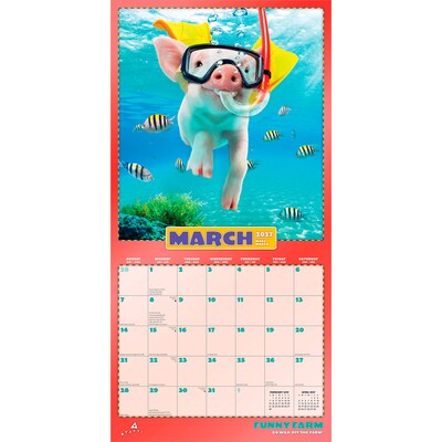 2027 BrownTrout Avanti Funny Farm 12" x 12" Monthly Wall Calendar (9798330712984)