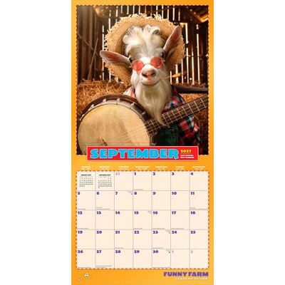 2027 BrownTrout Avanti Funny Farm 12" x 12" Monthly Wall Calendar (9798330712984)