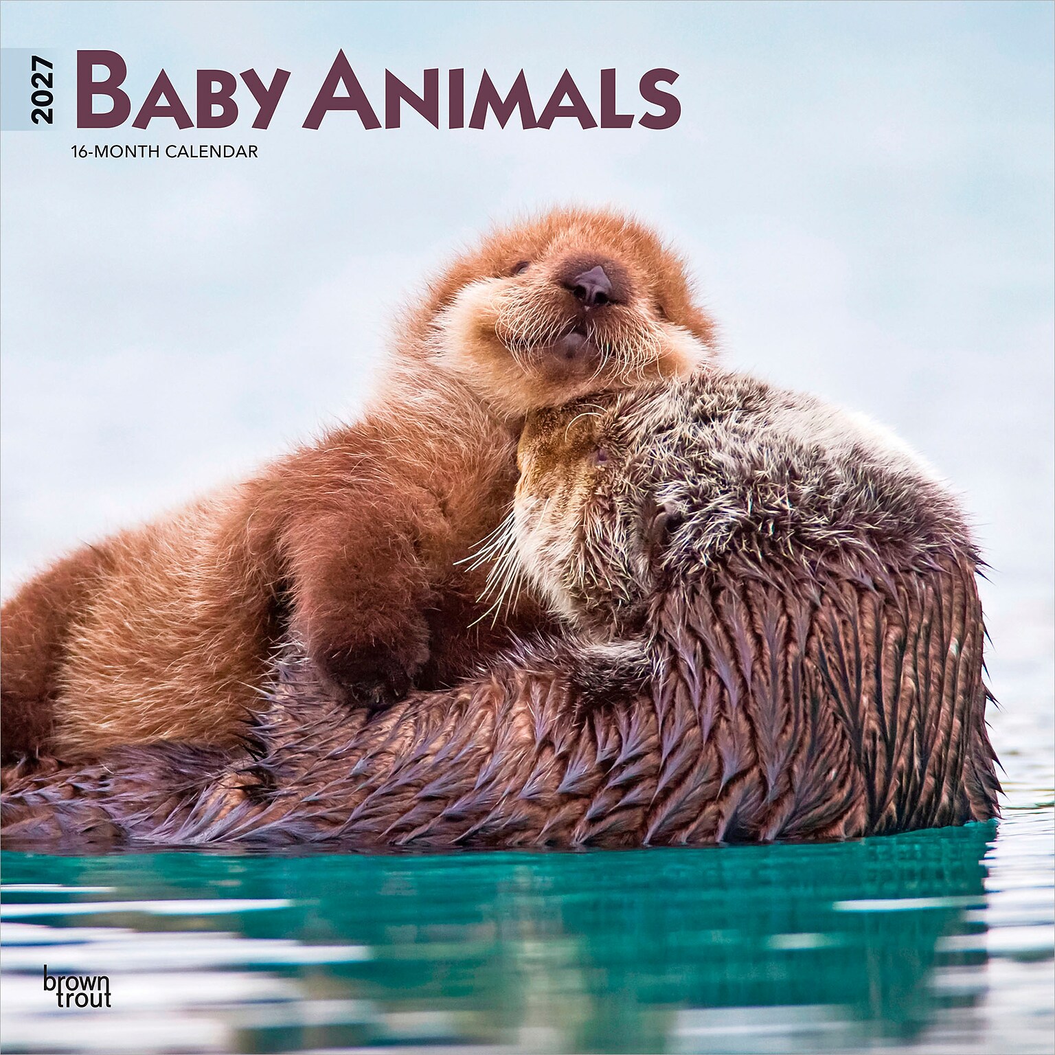 2027 BrownTrout Baby Animals 12 x 12 Monthly Wall Calendar (9798330711840)