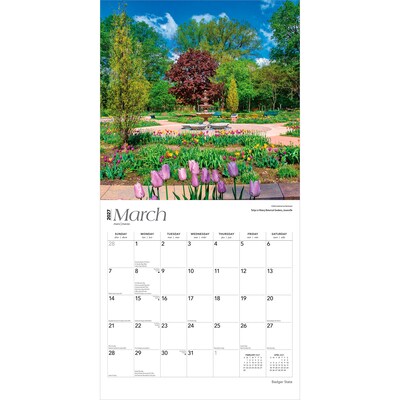 2027 BrownTrout Wisconsin Places 12" x 12" Monthly Wall Calendar (9798330714636)