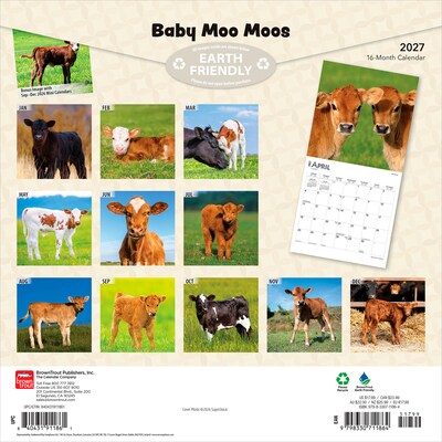 2027 BrownTrout Baby Moo Moos 12 x 12 Monthly Wall Calendar (9798330711864)