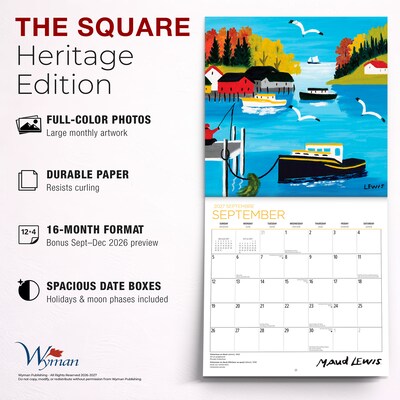2027 BrownTrout Maud Lewis AGNS 12" x 12" Monthly Wall Calendar (9781525617546)
