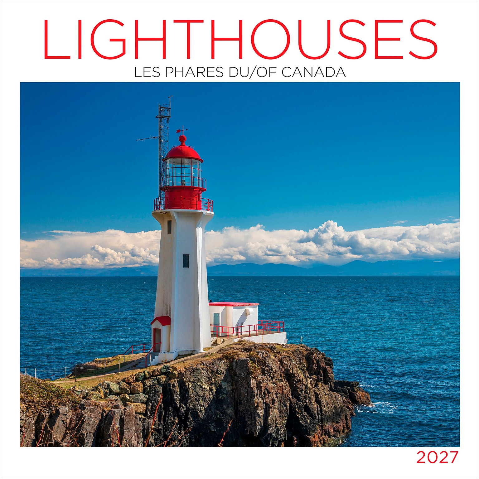 2027 BrownTrout Lighthouses of Canada 12 x 12 Monthly Wall Calendar (9781525617478)