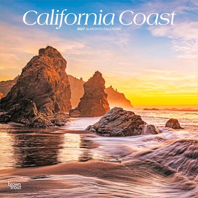 2027 BrownTrout California Coast 12 x 12 Monthly Wall Calendar (9798330710423)