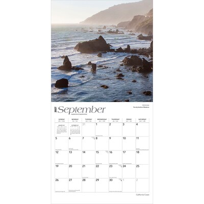 2027 BrownTrout California Coast 12" x 12" Monthly Wall Calendar (9798330710423)