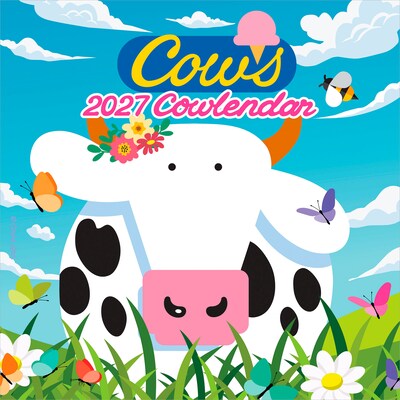 2027 BrownTrout Cows Creamery 12 x 12 Monthly Wall Calendar (9781525617430)